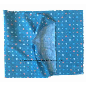 OEM Produzir logotipo personalizado Blue Girl&#39;s Polysterd Polyester Tubular Buff Bandana